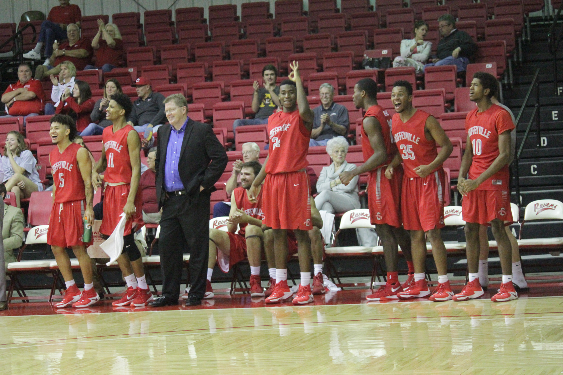 Red Raven Men's Basketball Lose to #6 Hutchinson 74-88