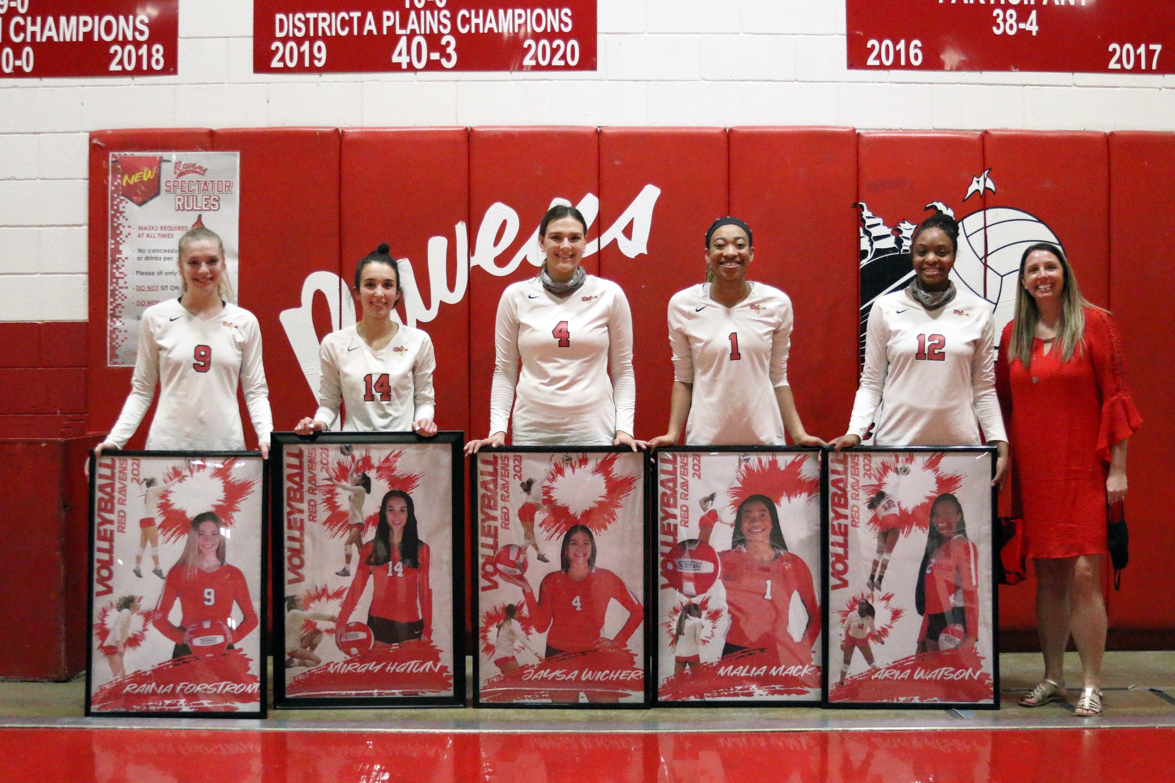 Raven Volleyball Defeats Fort Scott 3-1 on Sophomore Night