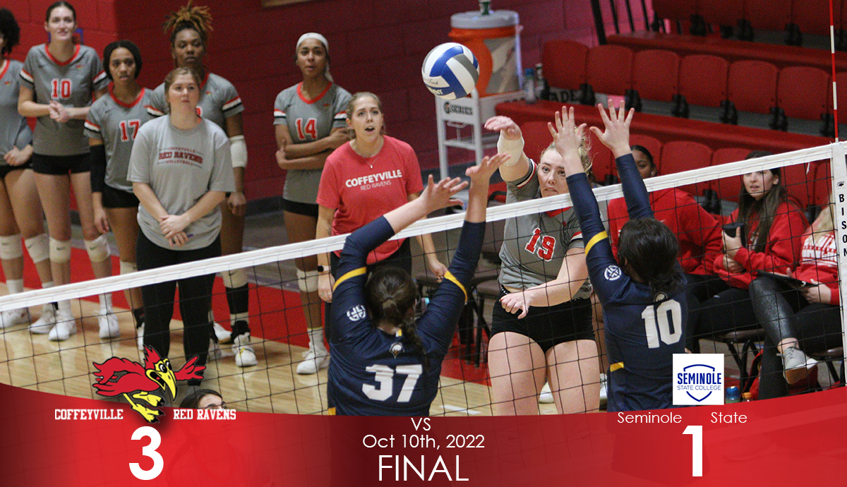 Red Raven Volleyball Earns 21st Victory of Year With 3-1 Defeat of Seminole St.