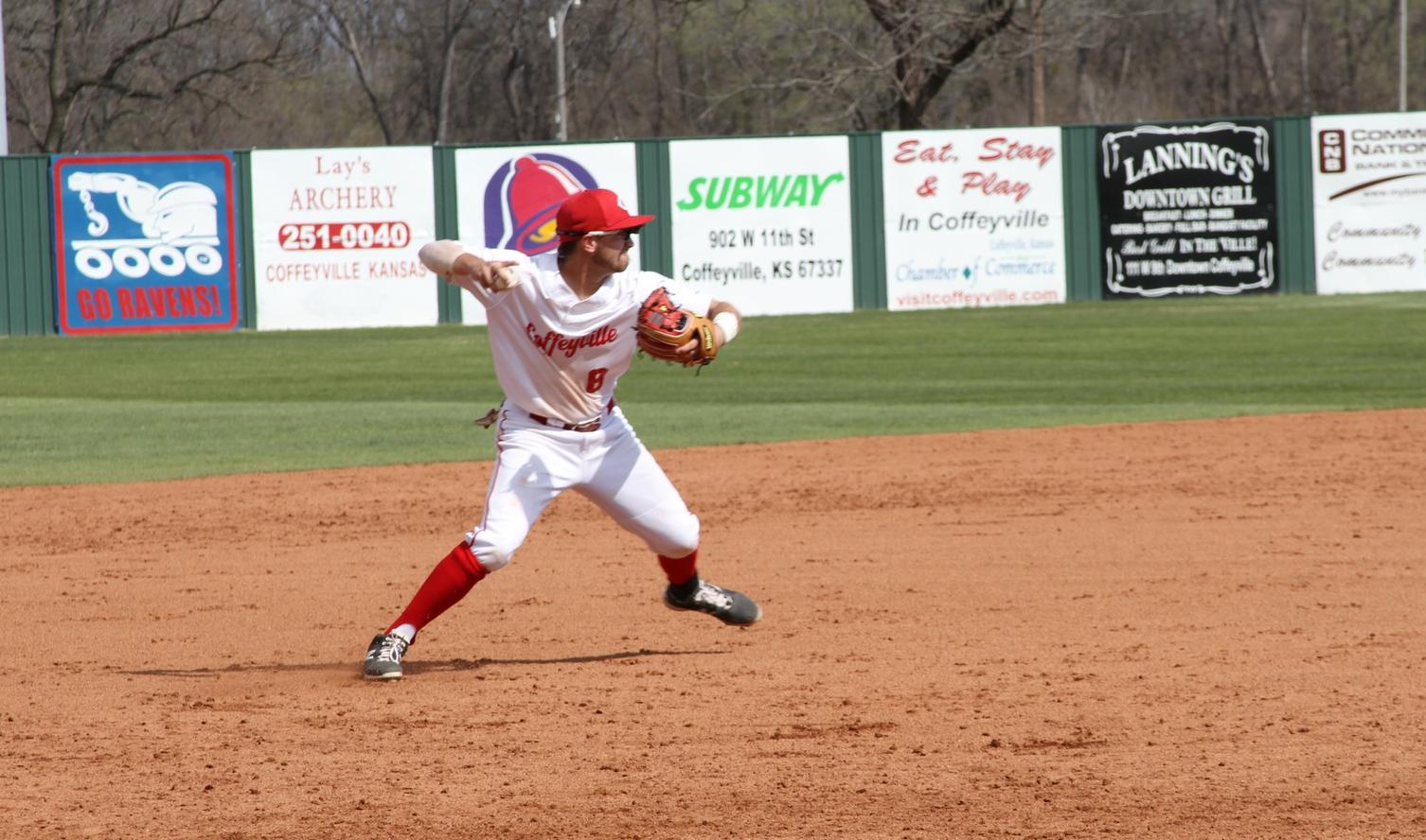 Red Raven Baseball Splits Home Double Header With Johnson County