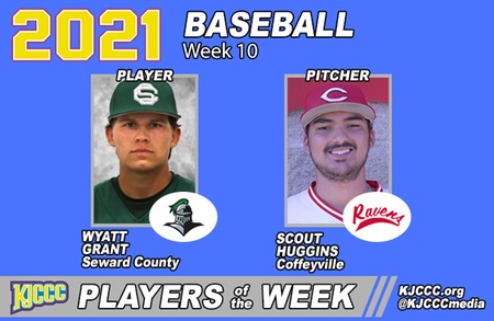 Red Raven Pitcher Scout Huggins Earns KJCCC Pitcher of the Week Award