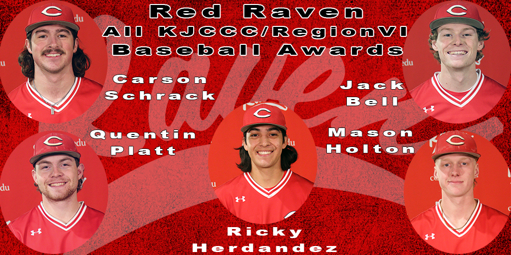 Red Raven Baseball Place Five on All-KJCCC Teams