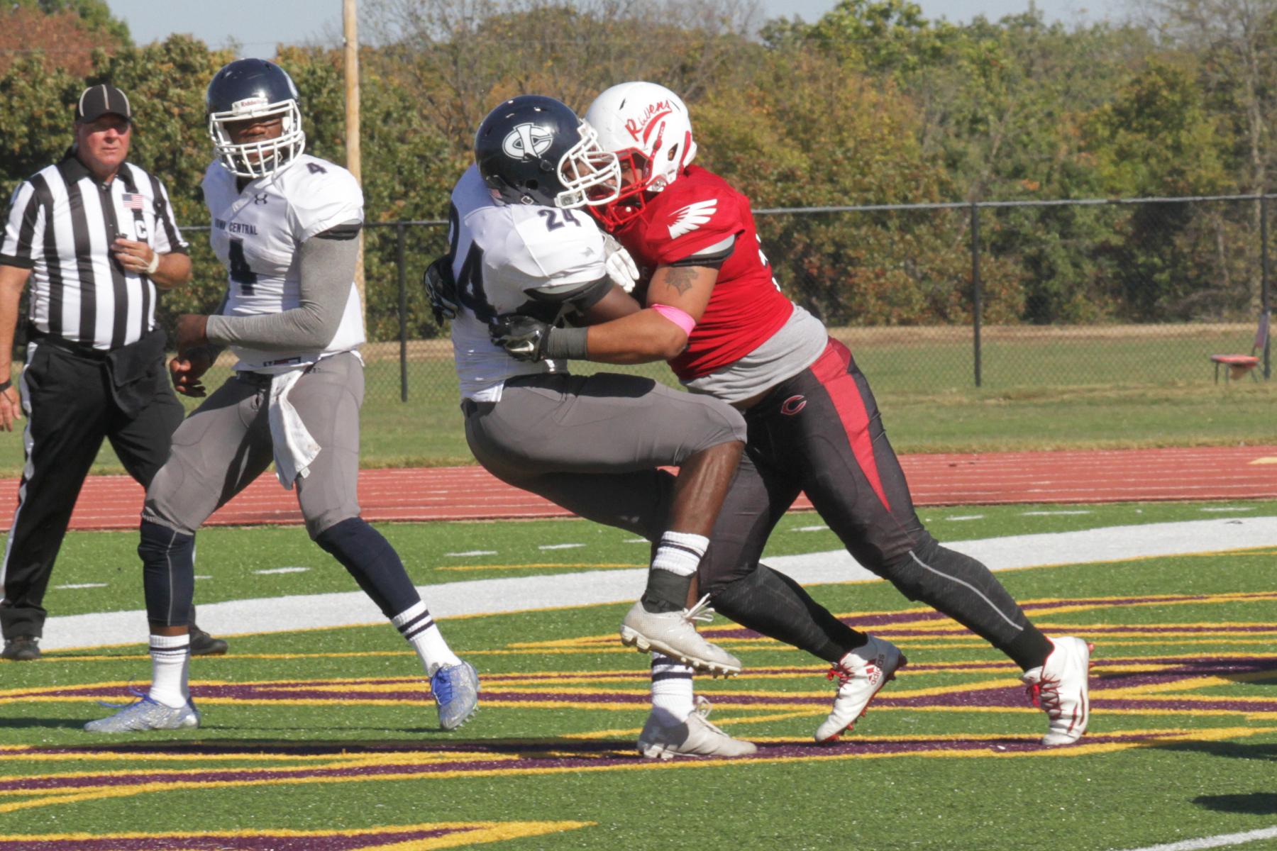 Red Raven Football Takes Care of Business Defeats Iowa Central 47-6