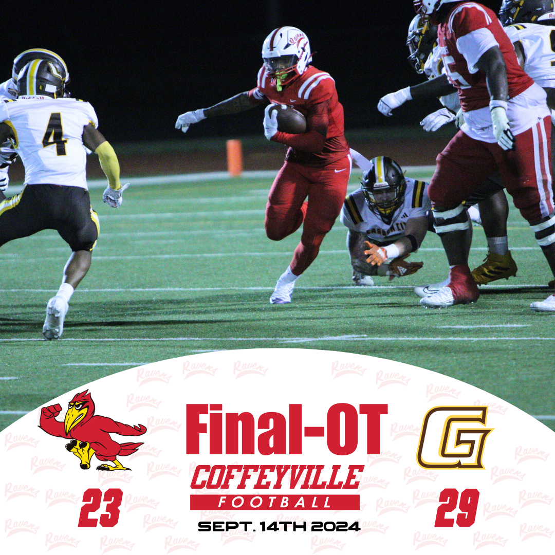 Red Ravens Lose in OT to #14 Broncbusters of Garden City 29-23