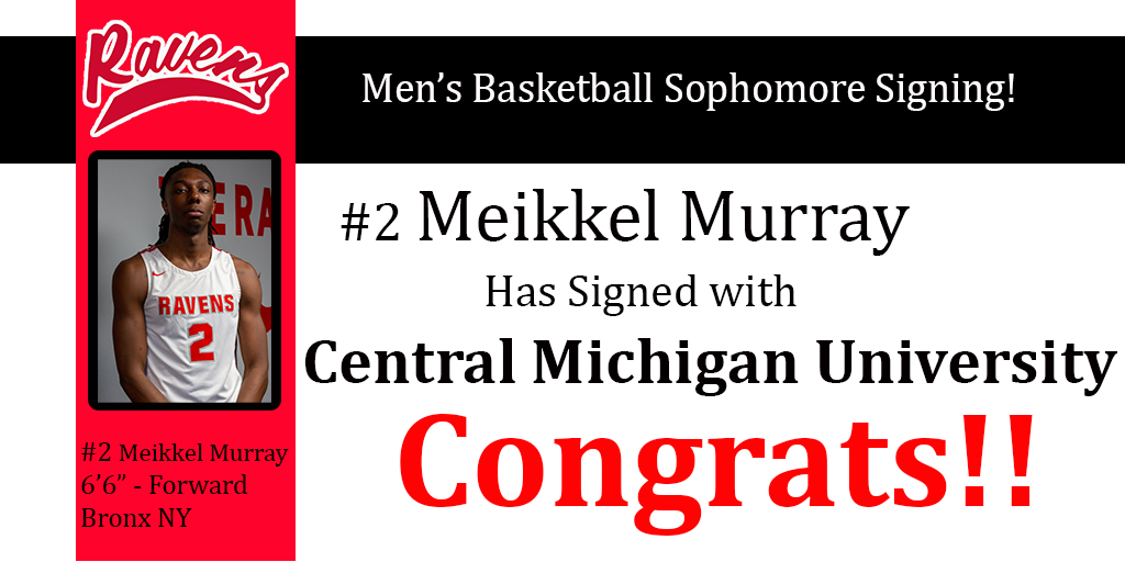 Reigning KJCCC East Player of the Year/NJCAA All-American Meikkel Murray Signs with Central Michigan University