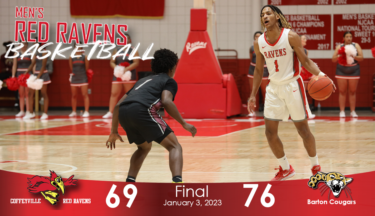 Red Ravens Return from Holiday Break With a 76-69 Road Loss Against #10 Barton
