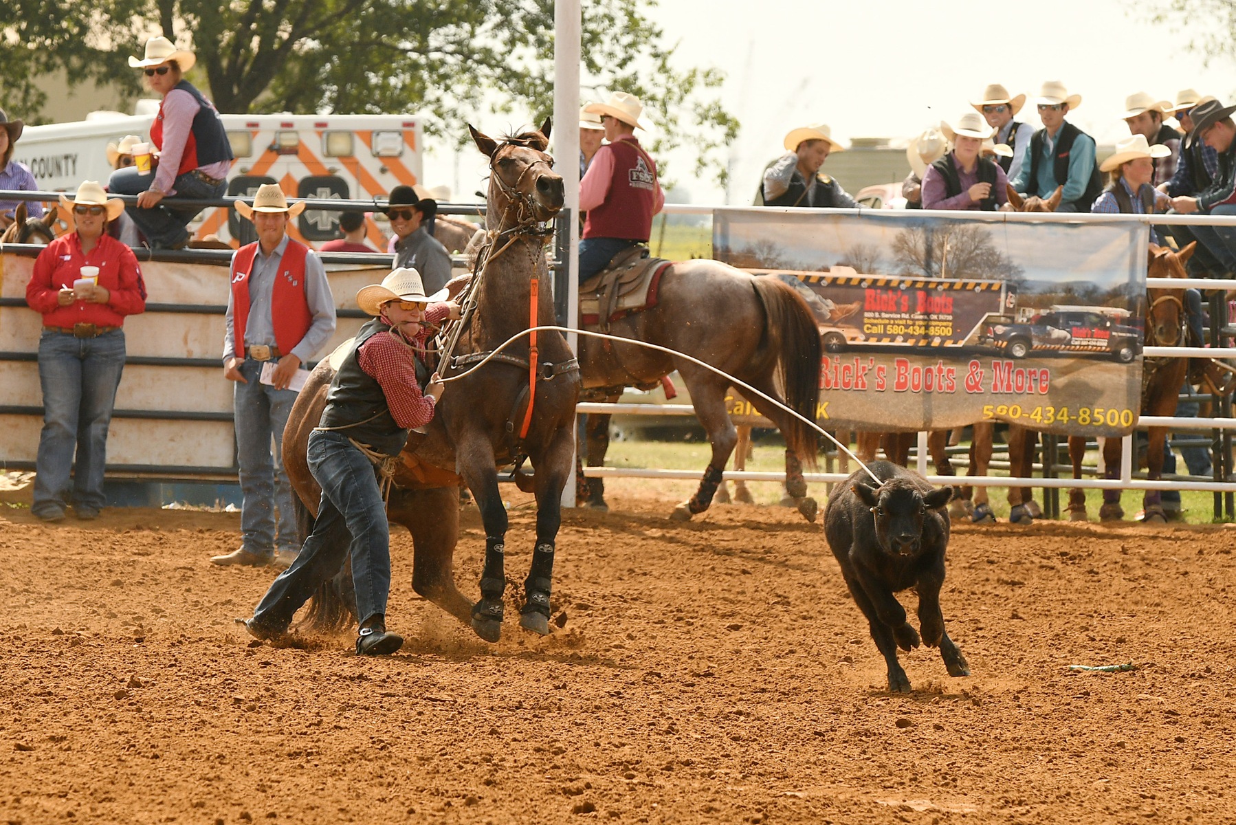 Red Raven Rodeo Competes at Southeast OK State Rodeo
