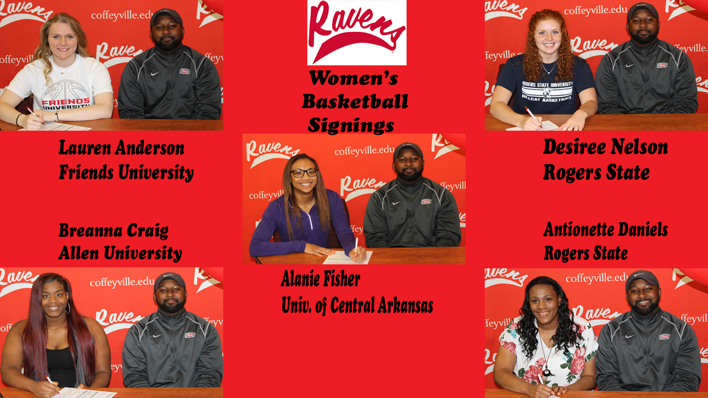 Five Red Raven Women Hoopsters Sign With Four Year Schools