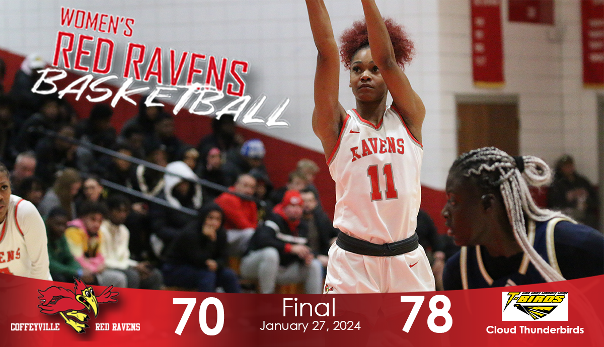 Red Ravens With Season High 24 Turnovers in 78-70 Loss at Cloud County