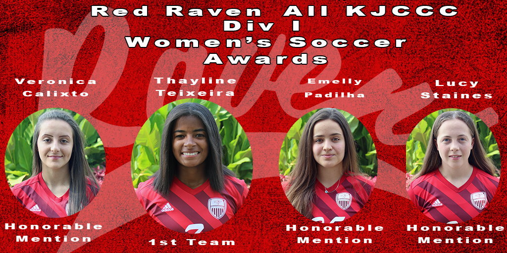 Red Raven Women's Soccer Place Four on All-KJCCC Teams