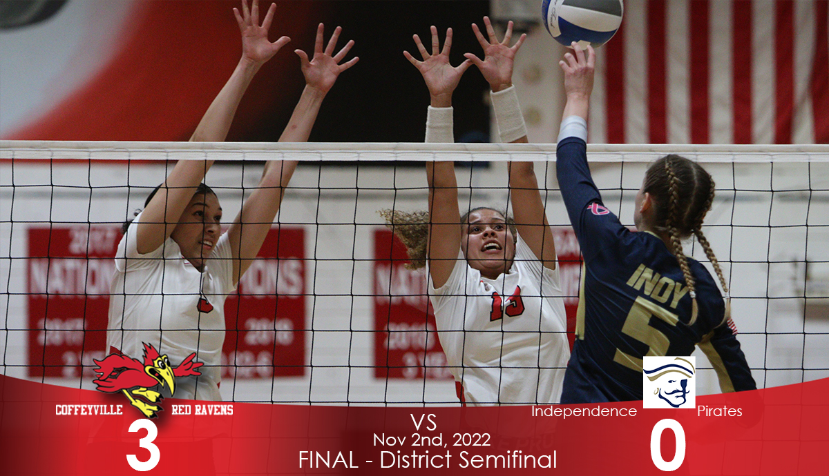 Red Ravens Sweep Indy 3-0 in District Semifinals