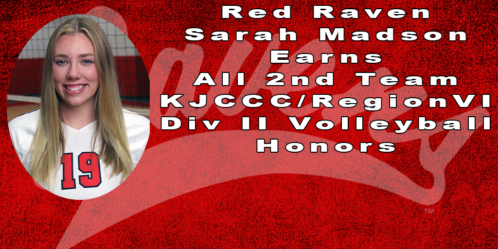 Red Raven Sarah Madsen Earns All-KJCCC/Region VI Honors