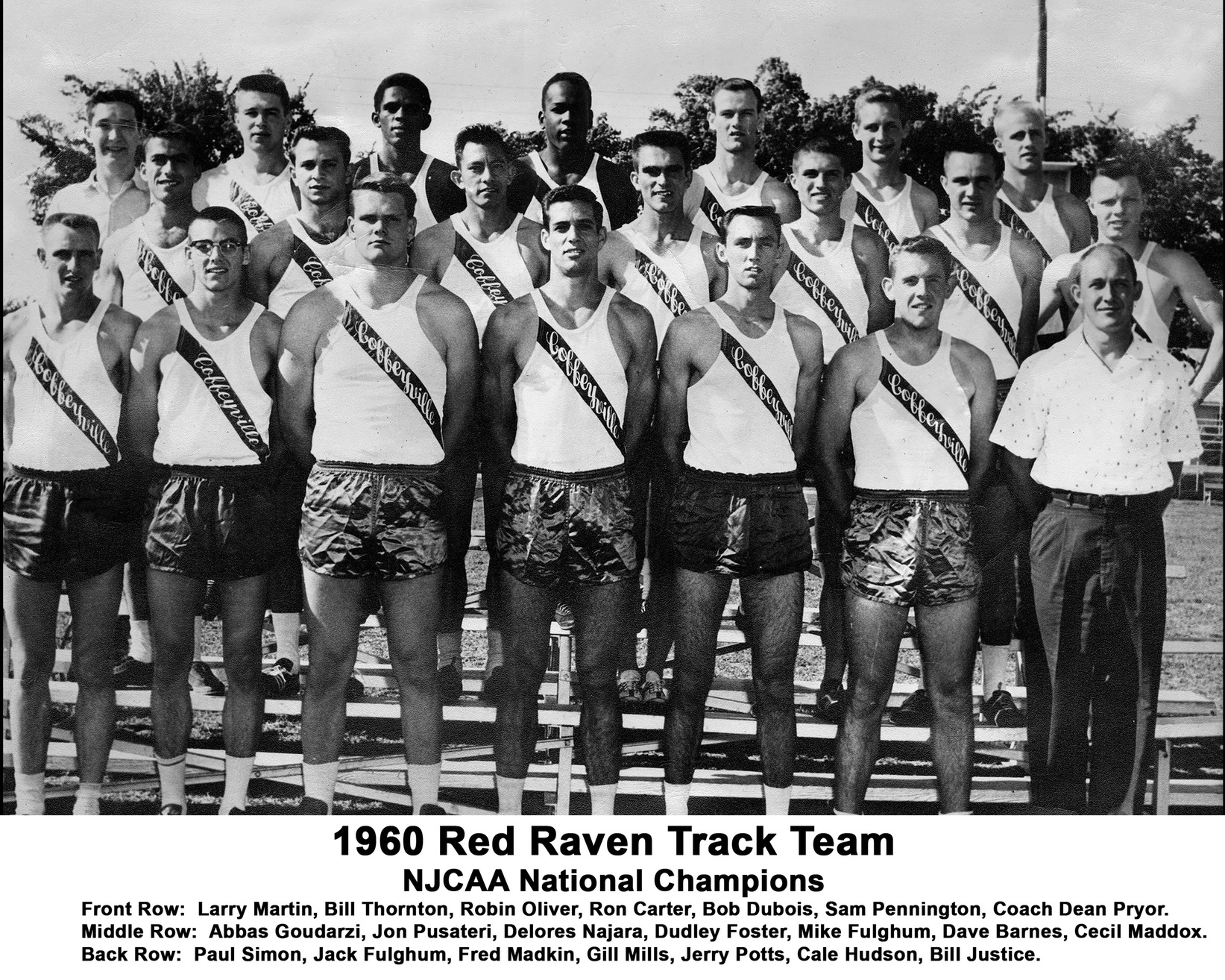 1960 Men's Track Team