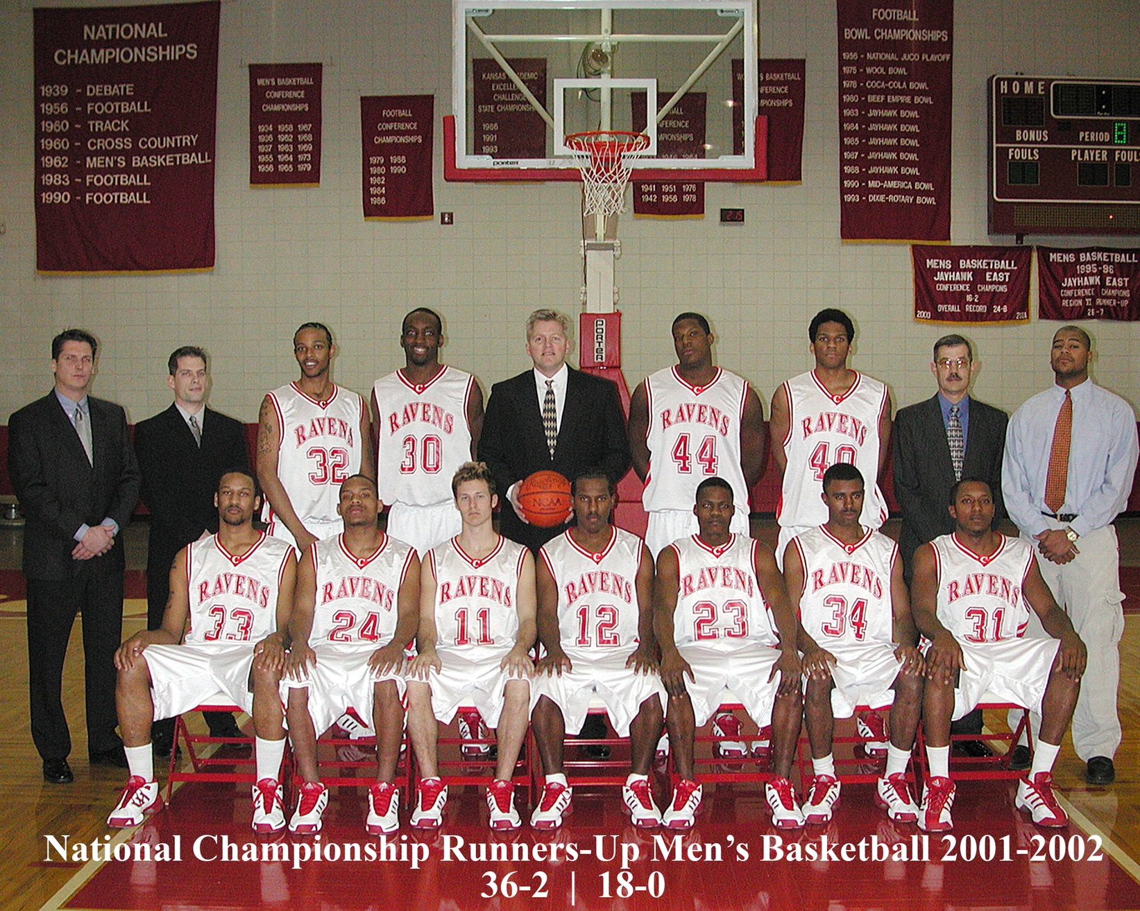 2002 Red Raven Men's Basketball Team