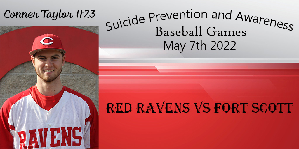 Red Raven Baseball To Host Fort Scott Greyhounds in Conner Taylor Suicide Prevention & Awareness Games