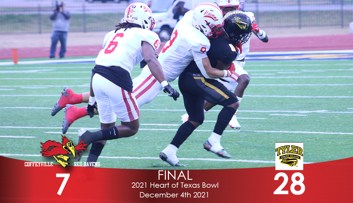 #11 Red Raven Football Loses Heart of Texas Bowl 28-7 to #15 Tyler JC