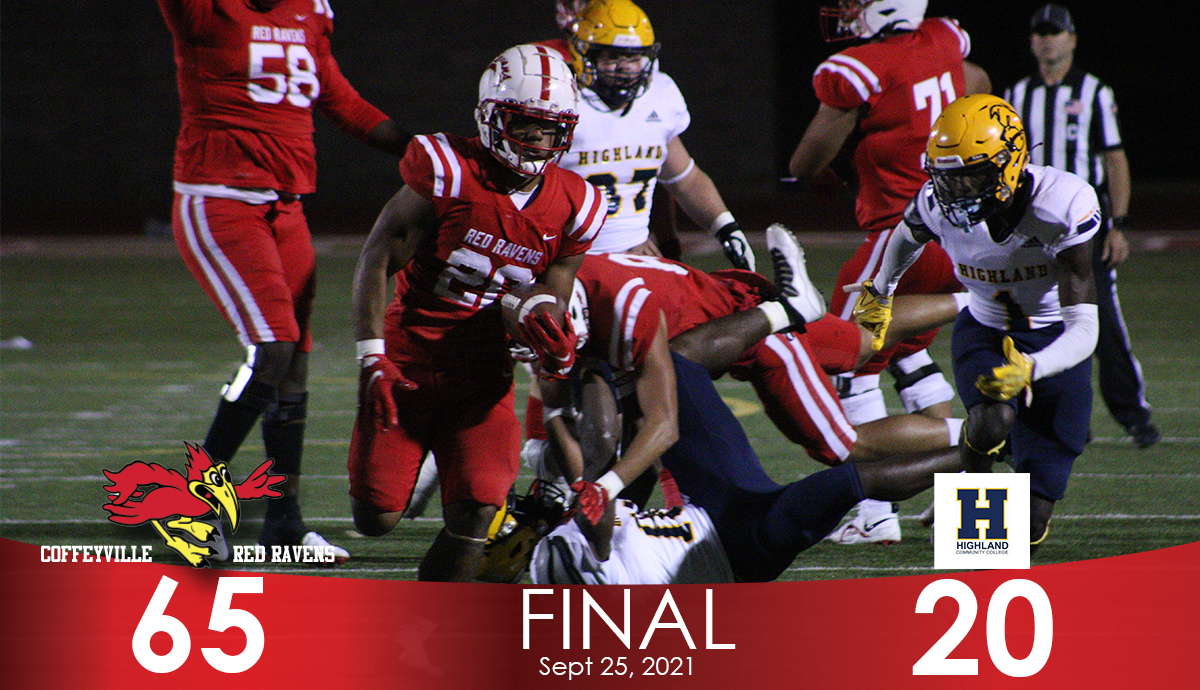 #10 Red Ravens Move to 3-0, Defeat the Scotties of Highland 65-20