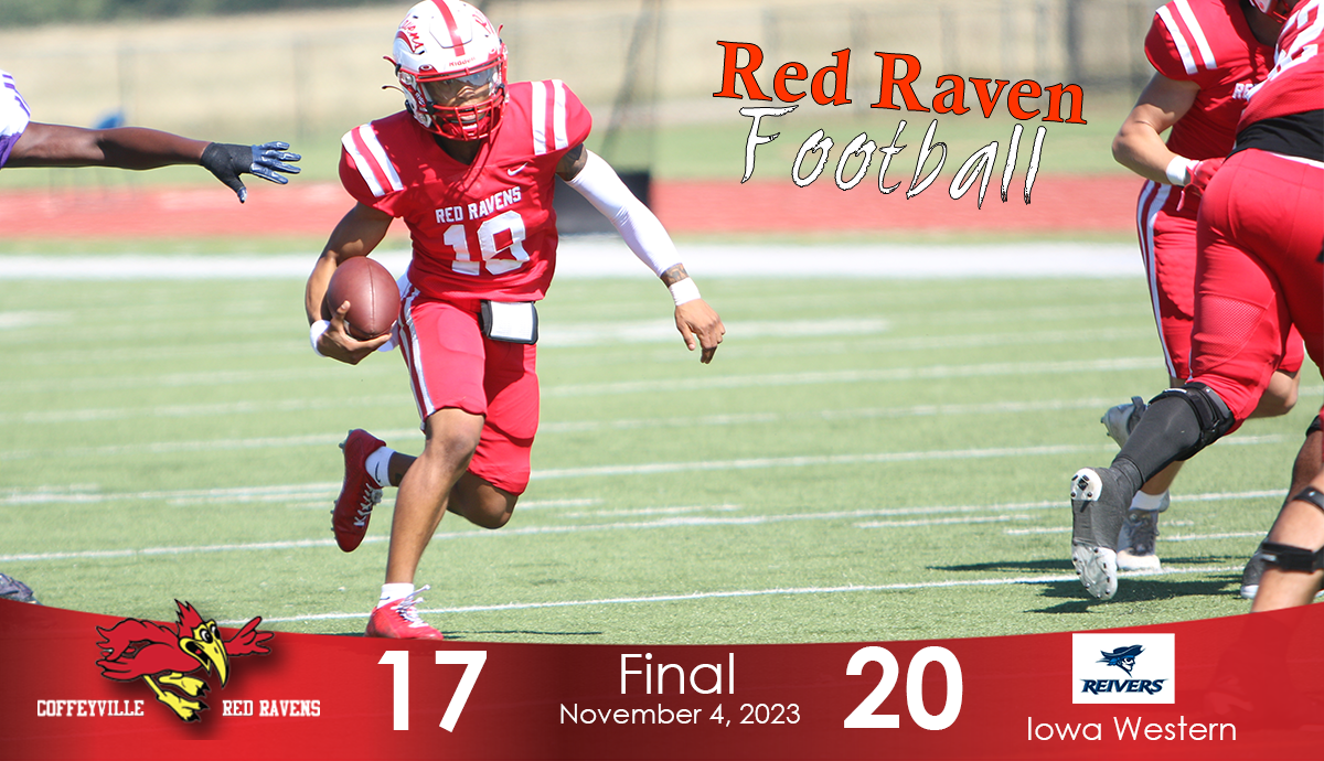 Red Ravens Fall Just Short, Lose 20-17 at #2 Iowa Western