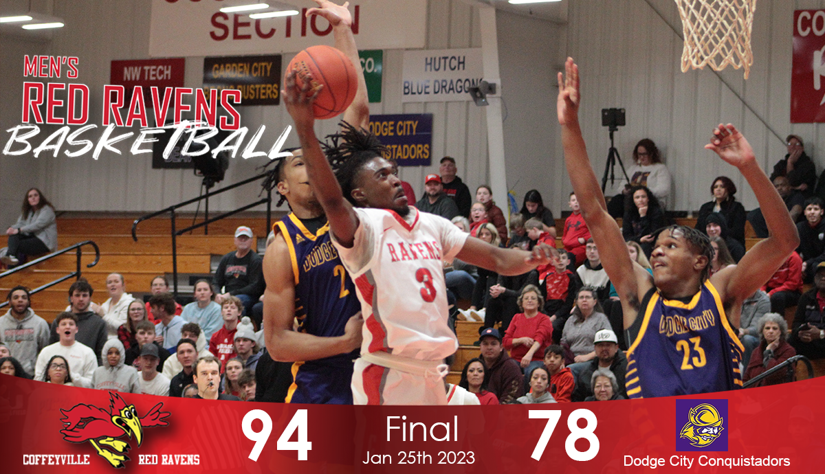 #14 Red Ravens Avenge Early Season Loss With 94-78 Defeat of #13 Dodge City