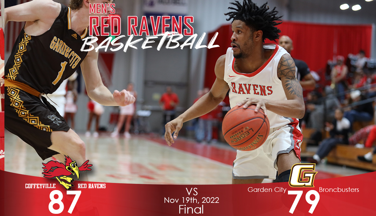 Four Red Ravens Score in Double Figures as #8 Coffeyville Downs #22 Garden City 87-79