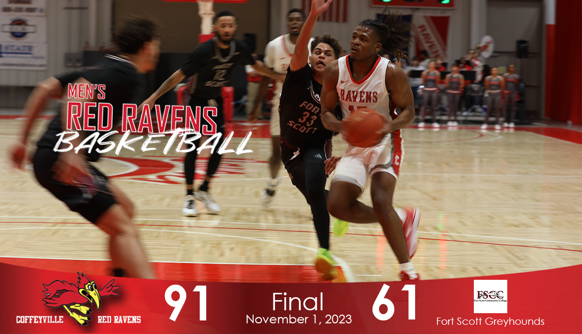 Carroll Scores 29 as Red Ravens Defeat Fort Scott 91-61 on Opening Night