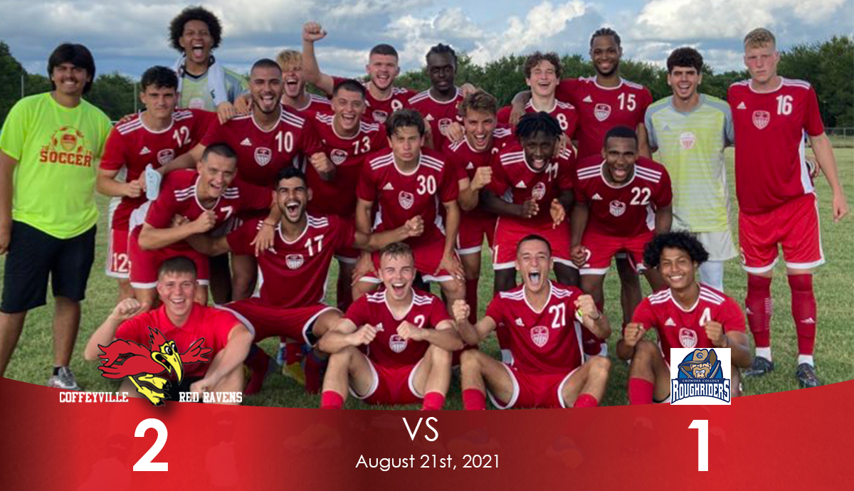 Red Raven Men's Soccer Jump Into 2021 Season with 2-1 Victory Over Crowder