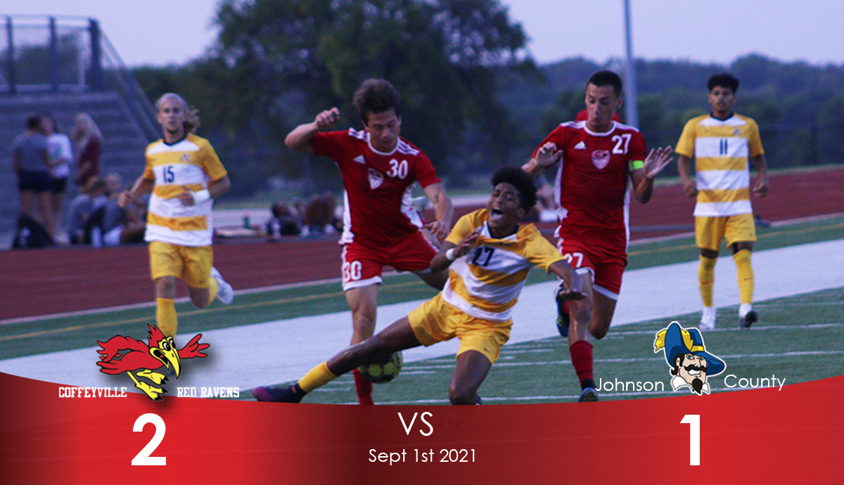 Red Raven Men's Soccer Earn 2-1 Home Victory Over Johnson County