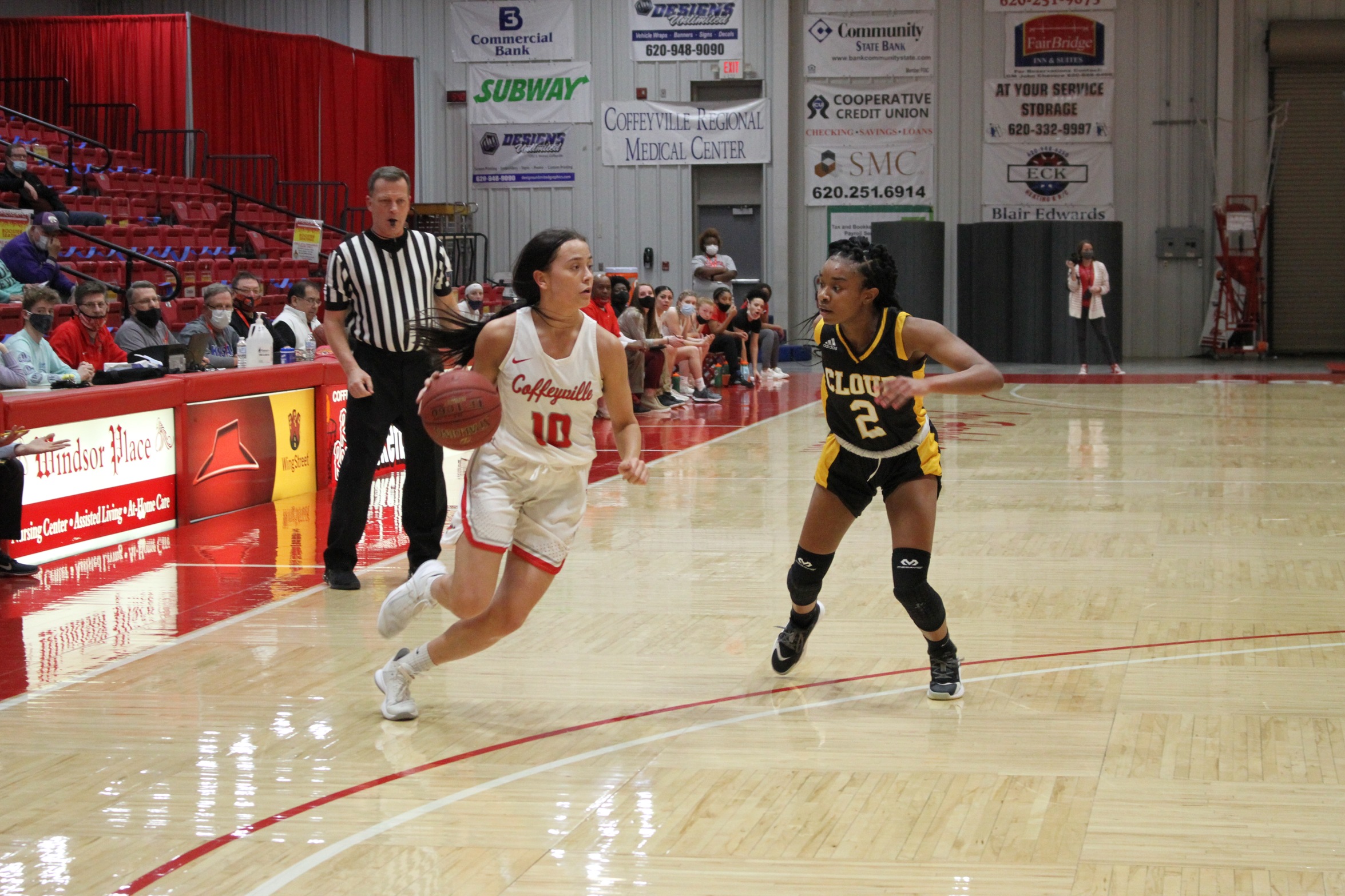Red Raven Women's Basketball Moves Into Second Place in KJCCC East with 66-56 Victory Over Cloud