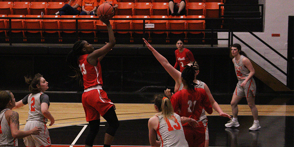 Red Raven Women's Basketball Lose on Road at Cowley 57-54