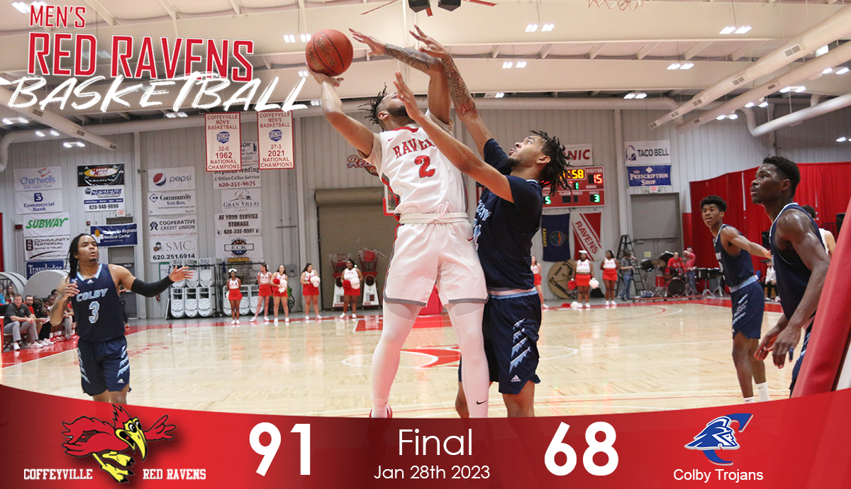 #14 Red Ravens Win 5th In A Row as They Defeat the Trojans of Colby 91-68