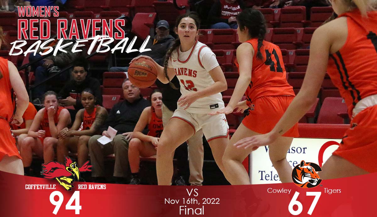 Red Raven Women's Basketball Open Their KJCCC Season With a 94-67 Defeat of Cowley