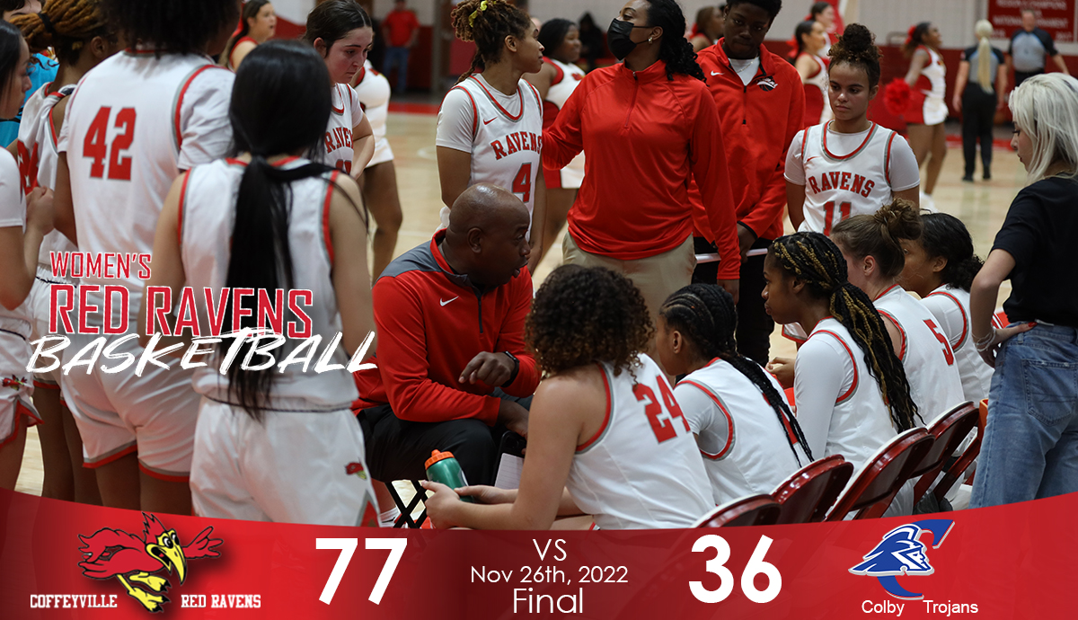 Red Ravens Earn 77-36 Victory Over the Trojans of Colby