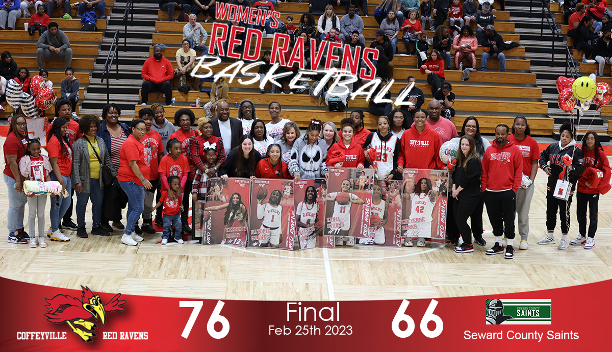 Red Raven Women's Basketball Team Celebrates Sophomores in 76-66 Victory Over Seward