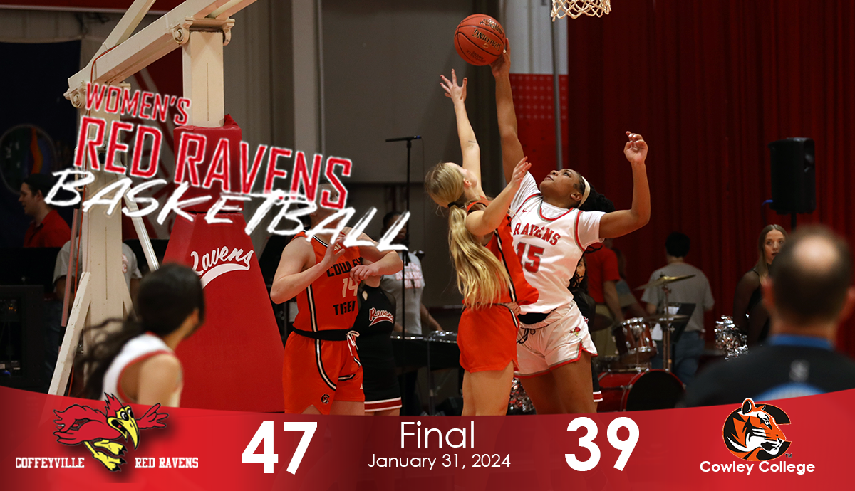 20 Point Fourth Quarter Fuels the Red Ravens Over the Cowley College Tigers 47-39