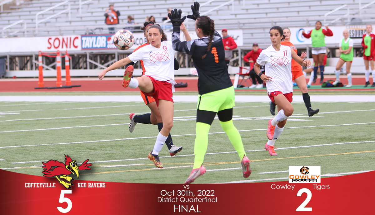 Veronica Calixto's Hat Trick Powers Coffeyville to a 5-2 Opening Round Playoff Victory over Cowley