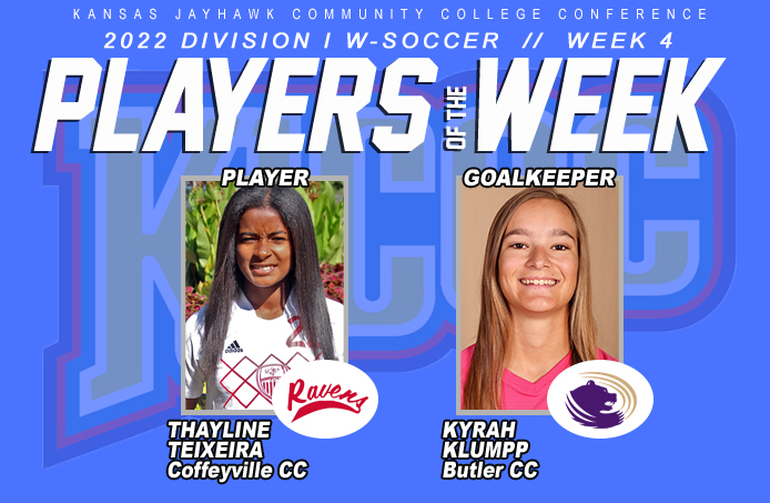 Thayline Teixeira Earns KJCCC Women's Div I Soccer Player of the Week Honor
