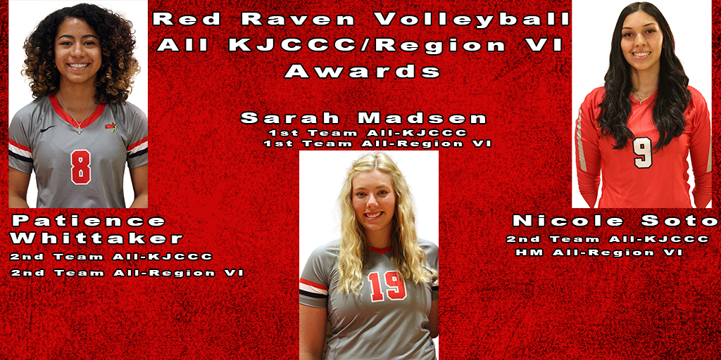 Madsen, Whittaker, Soto Earn Volleyball KJCCC East All-Conference/Region VI Honors
