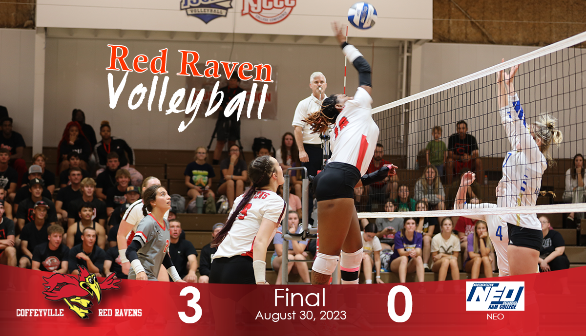 Red Ravens Earn Sweep Over NEO in First Home Match of the Season
